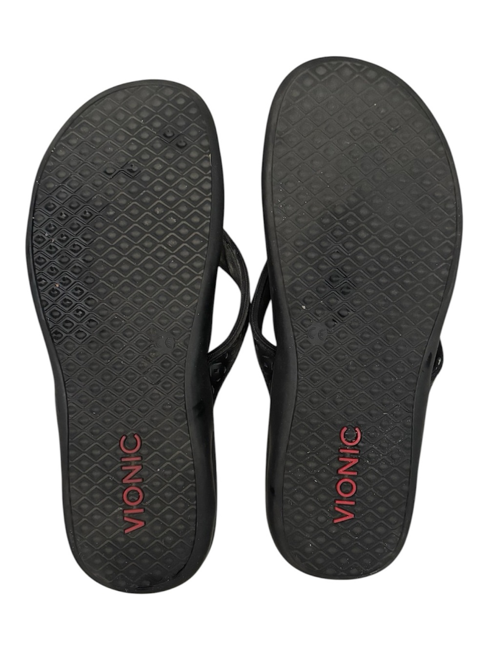 Vionic Women’s Black Tide Performance Flip Flop Sz 10 with O-ring embellishment - Picture 5 of 11
